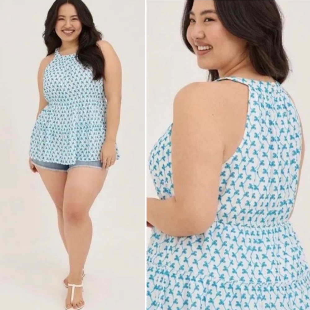 Torrid Eyelet Keyhole Back Tank - Picture 3 of 12